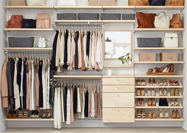 Wardrobe with Customizable Shelving